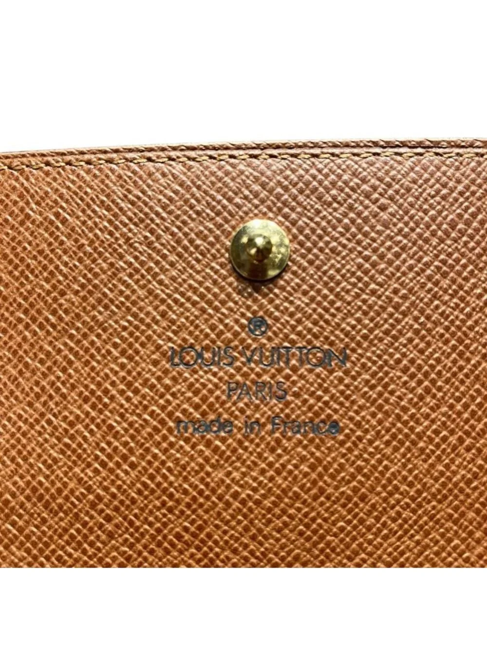 Louis Vuitton Porto Monecarto Cles Monogram Trifold Wallet Canvas